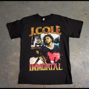 J COLE  IMMORTAL GRAPHIC HIP HOP  TSHIRT